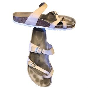 Birkenstock Mayari Nubuck Leather White